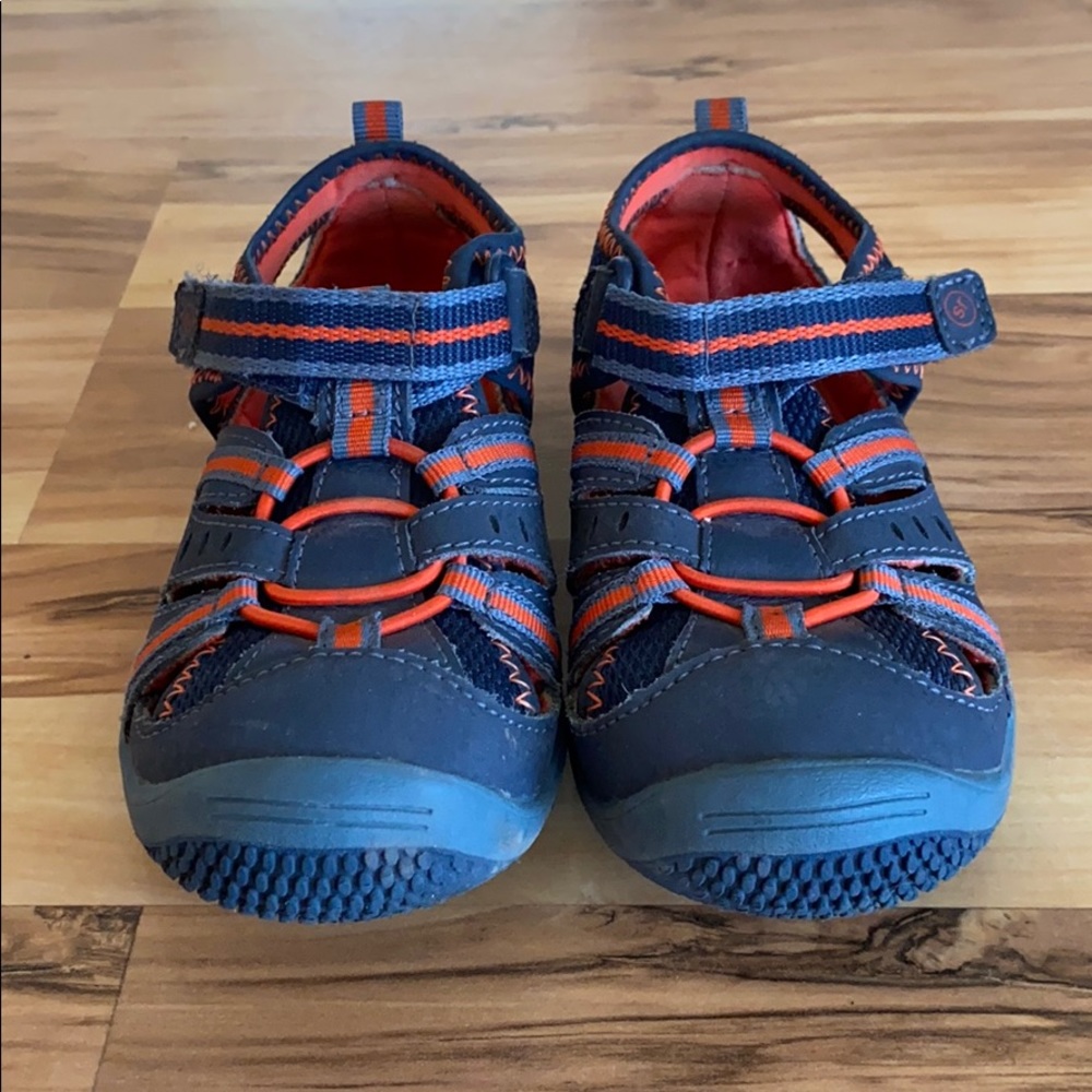 Toddler Boy Stride Rite Riff Sandals 9 Navy Blue